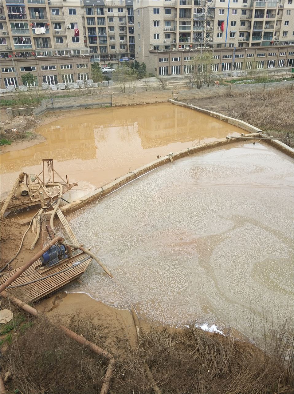 乌达沉淀池淤泥清理-厂区废水池淤泥清淤